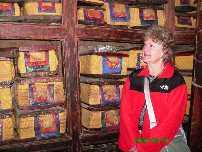 PICT0157.JPG - Marian admiring the scriptures