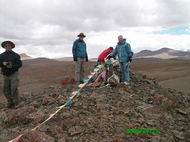 PICT0249.JPG - A 17,300 foot peak--sutra streamers and prayer flags